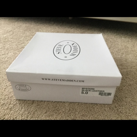 Steve Madden Black Strappy High Heeled Mysterii - Picture 7 of 7